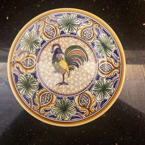 Hand Painted Decorative Plate from Portugal
